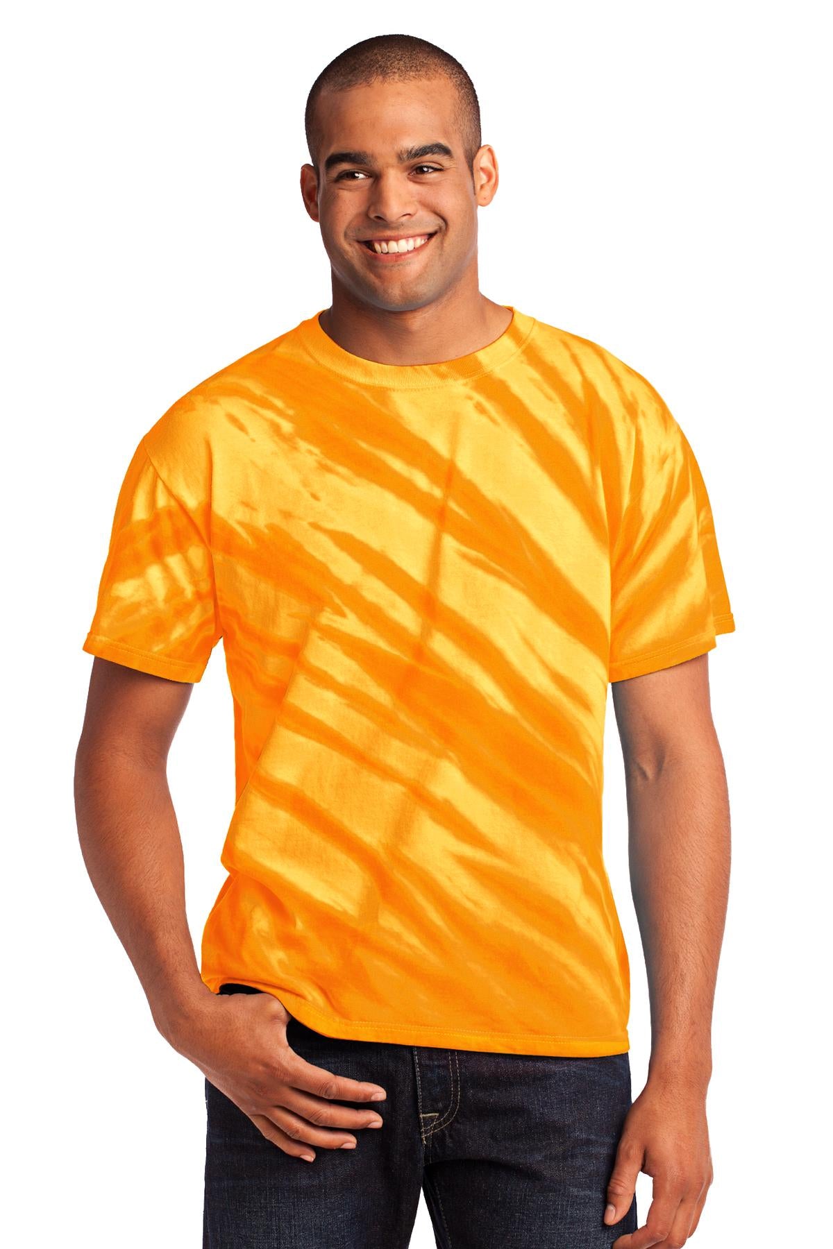 Port & Co ™  Tiger Stripe Tie-Dye Tee. PC148