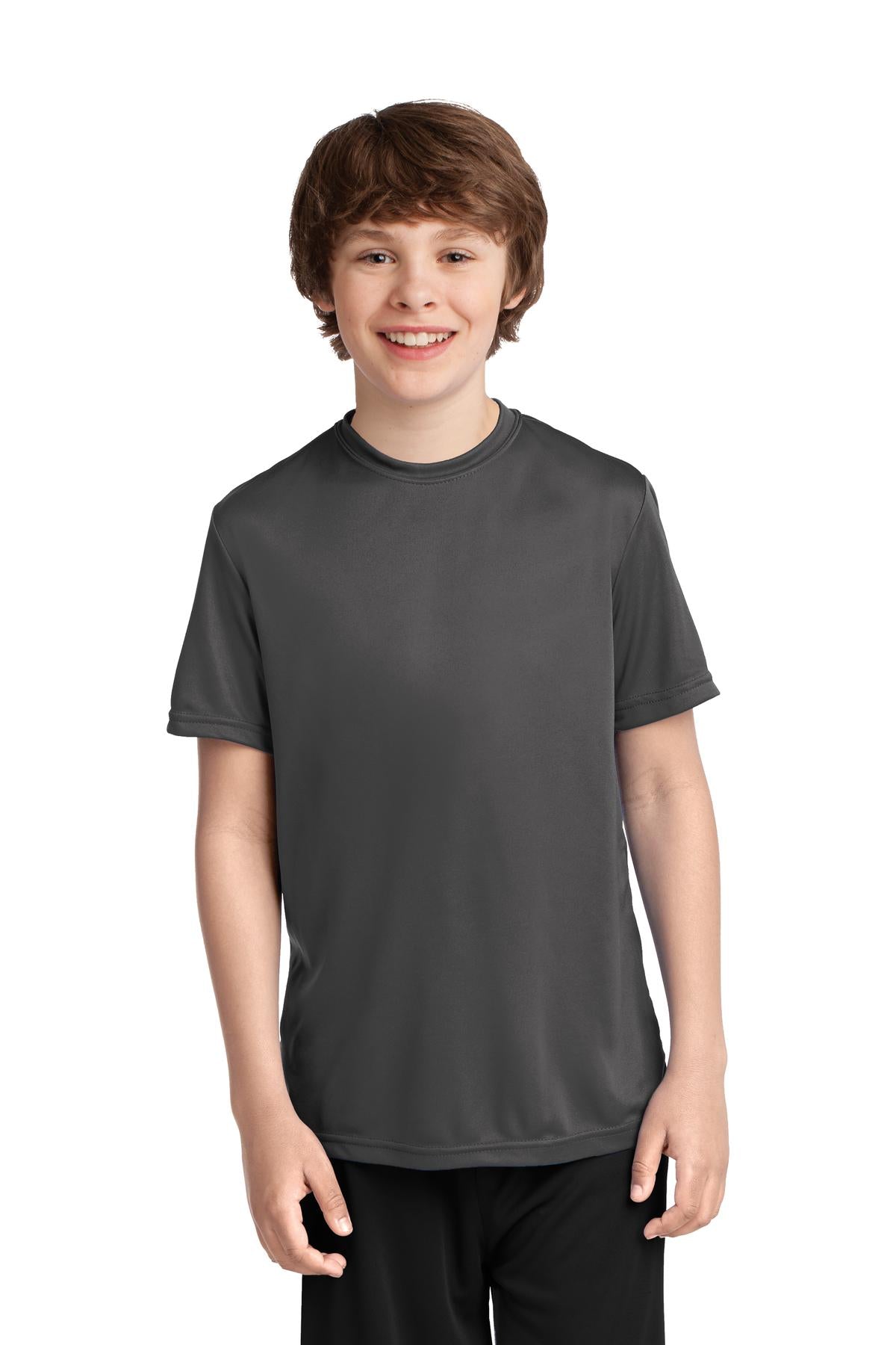 Port & Co ™  Youth Performance Tee. PC380Y - Charcoal
