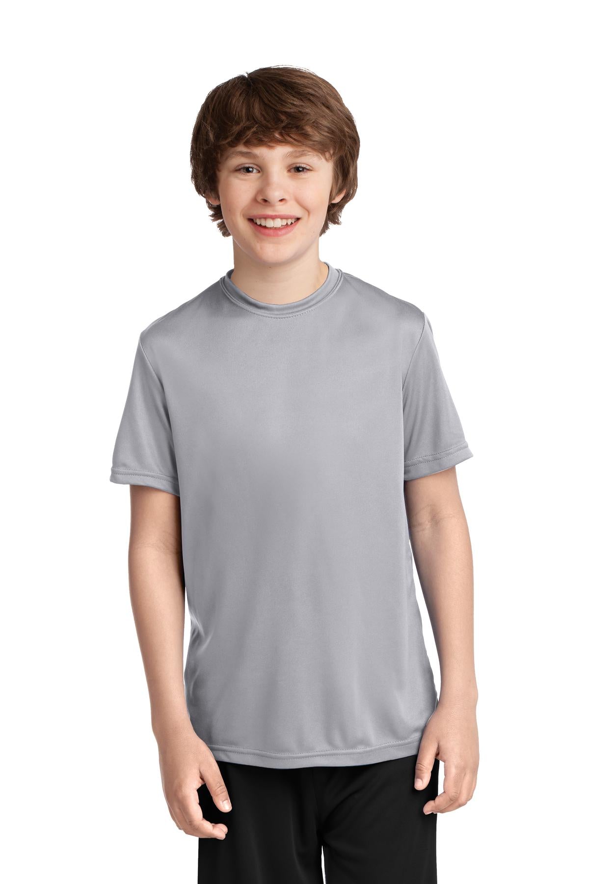 Port & Co ™  Youth Performance Tee. PC380Y - Silver