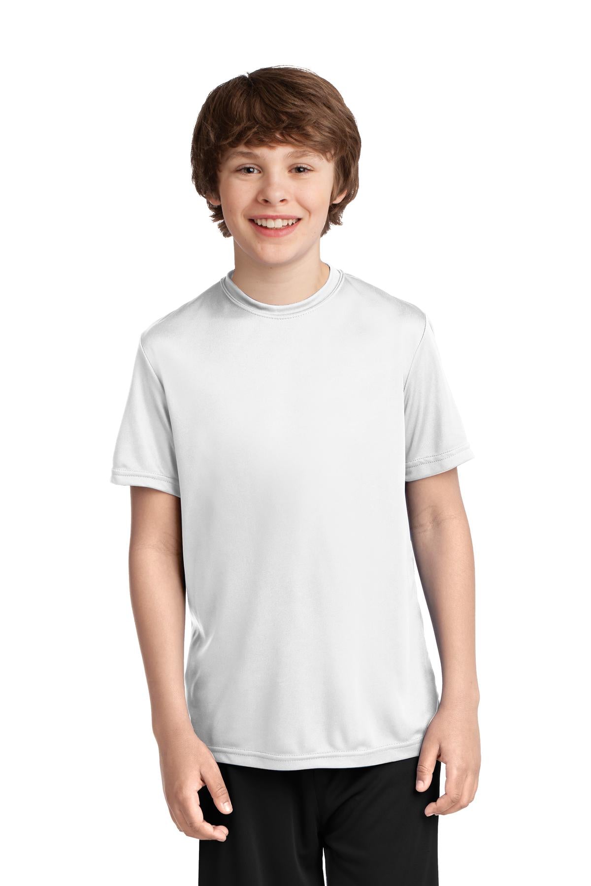 Port & Co ™  Youth Performance Tee. PC380Y - White