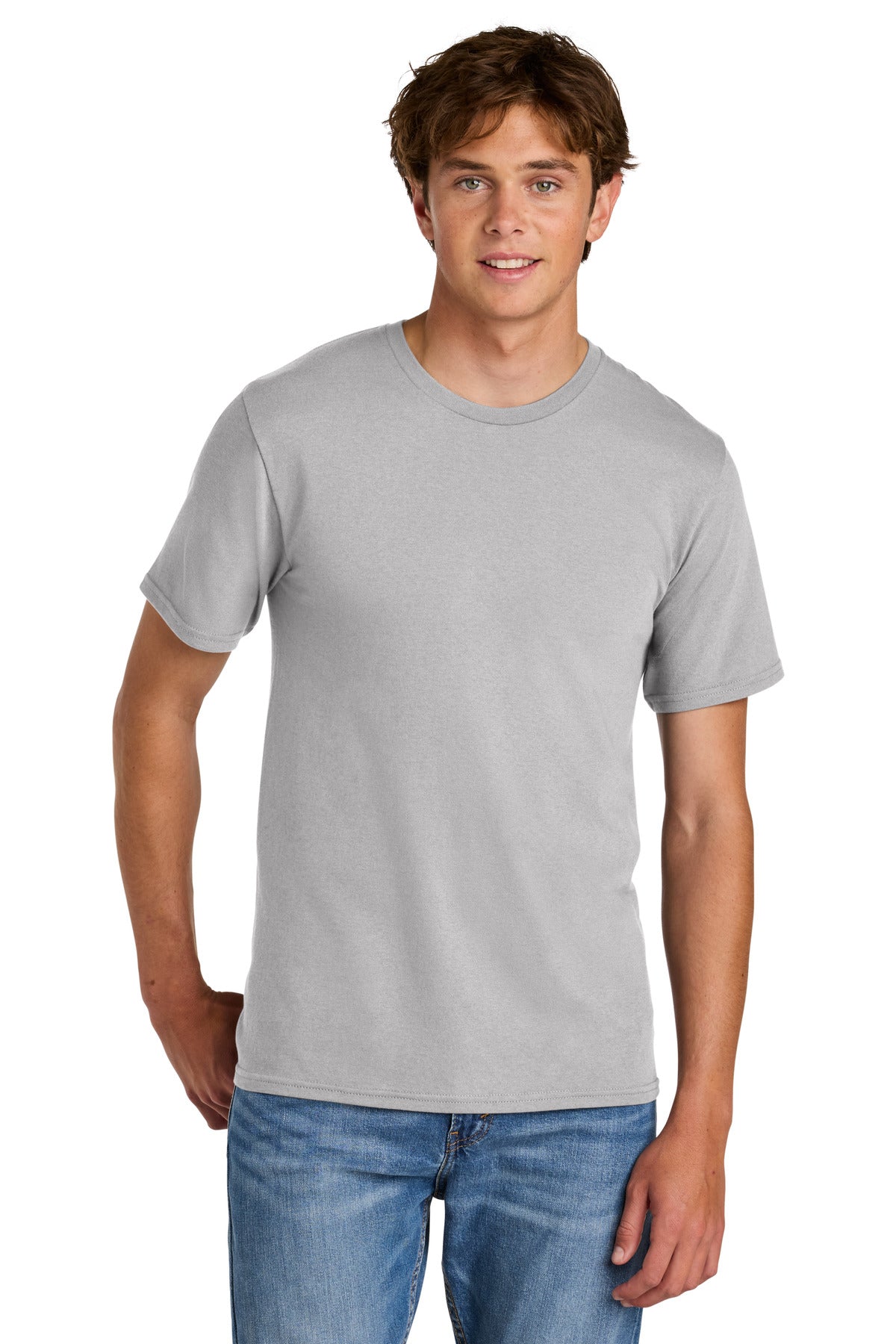 Port & Co ™  Easy Cotton Tee PC43 - Silver