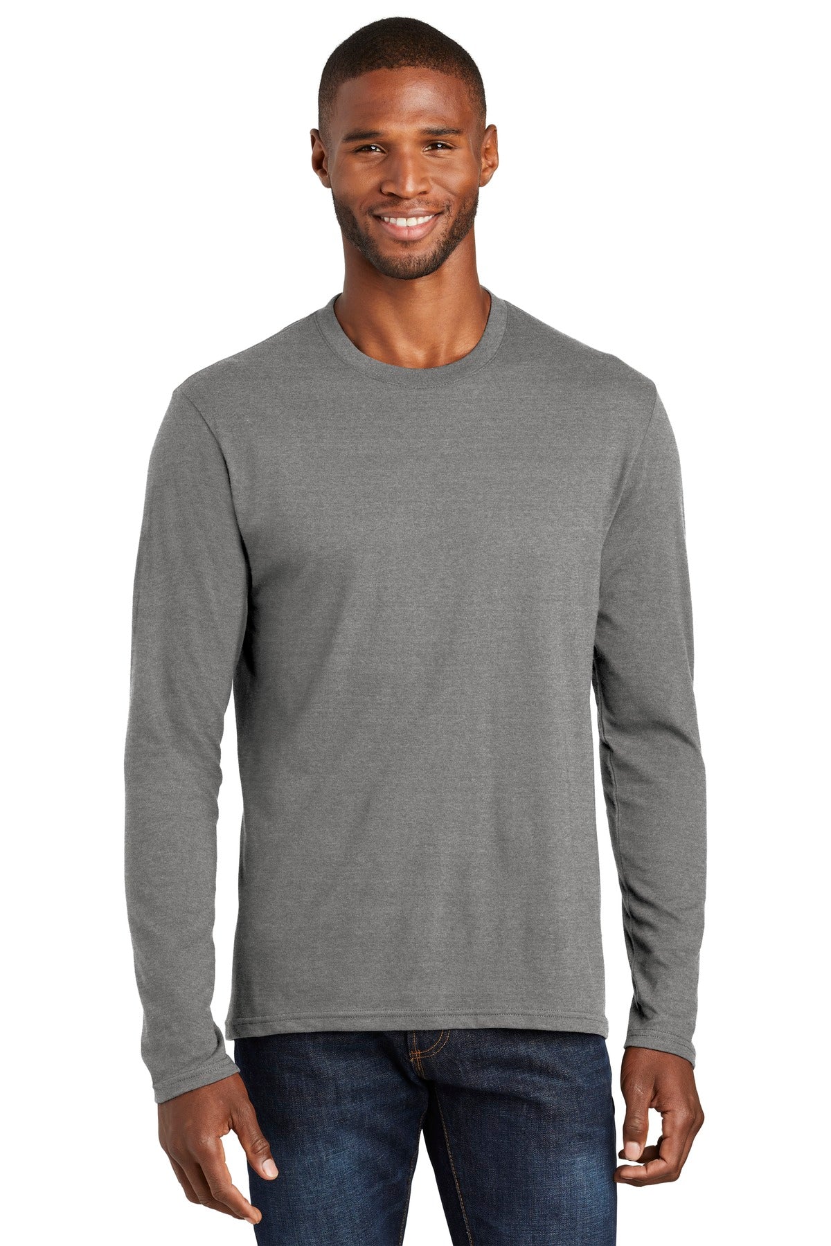 Port & Co ™  Long Sleeve Fan Favorite  ™  Blend Tee. PC455LS