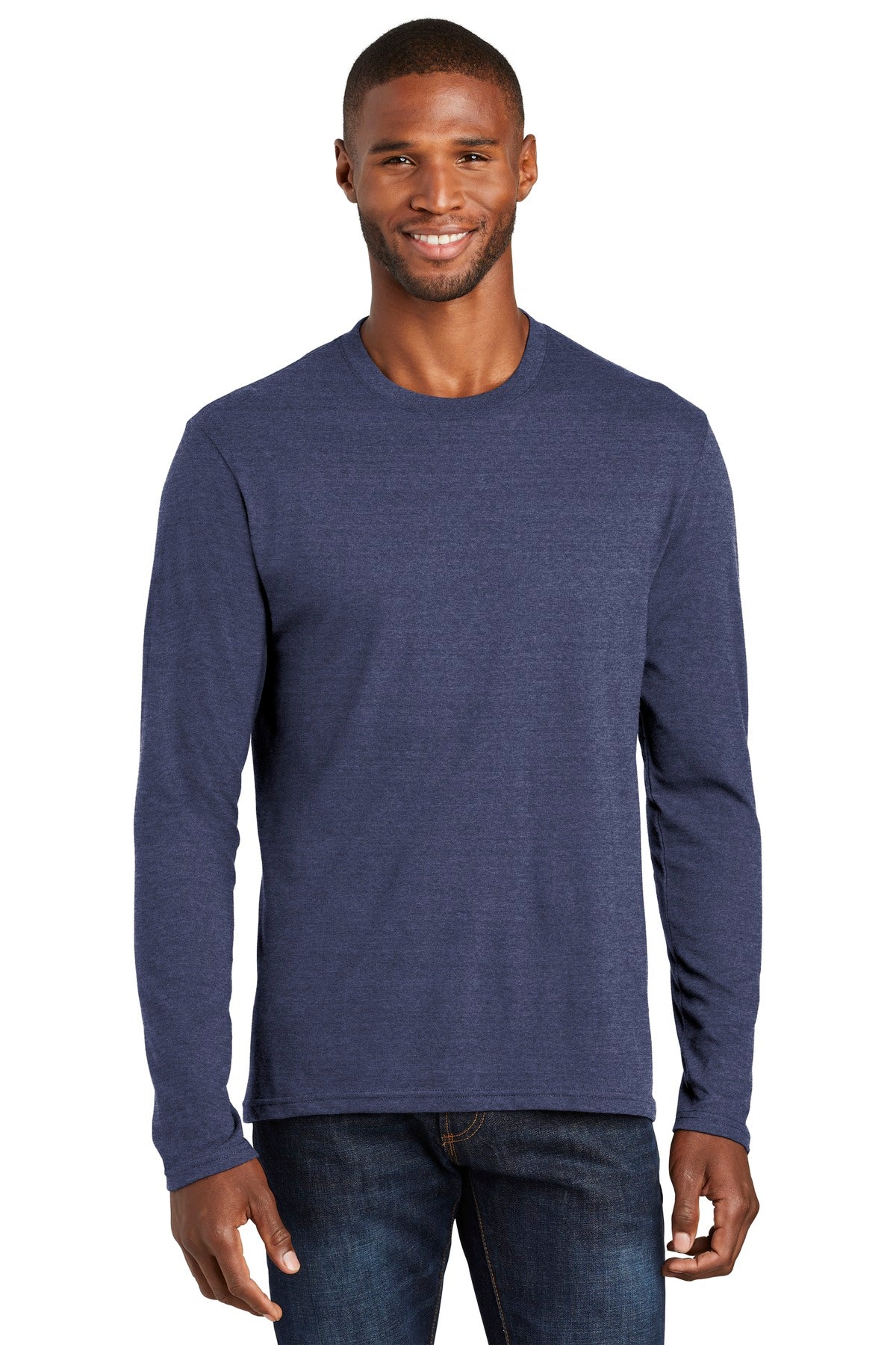 Port & Co ™  Long Sleeve Fan Favorite  ™  Blend Tee. PC455LS