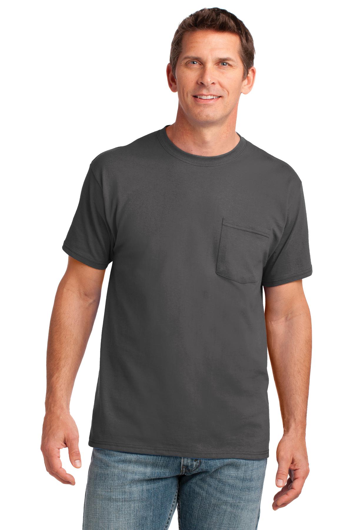 Port & Co ™  Core Cotton Pocket Tee. PC54P