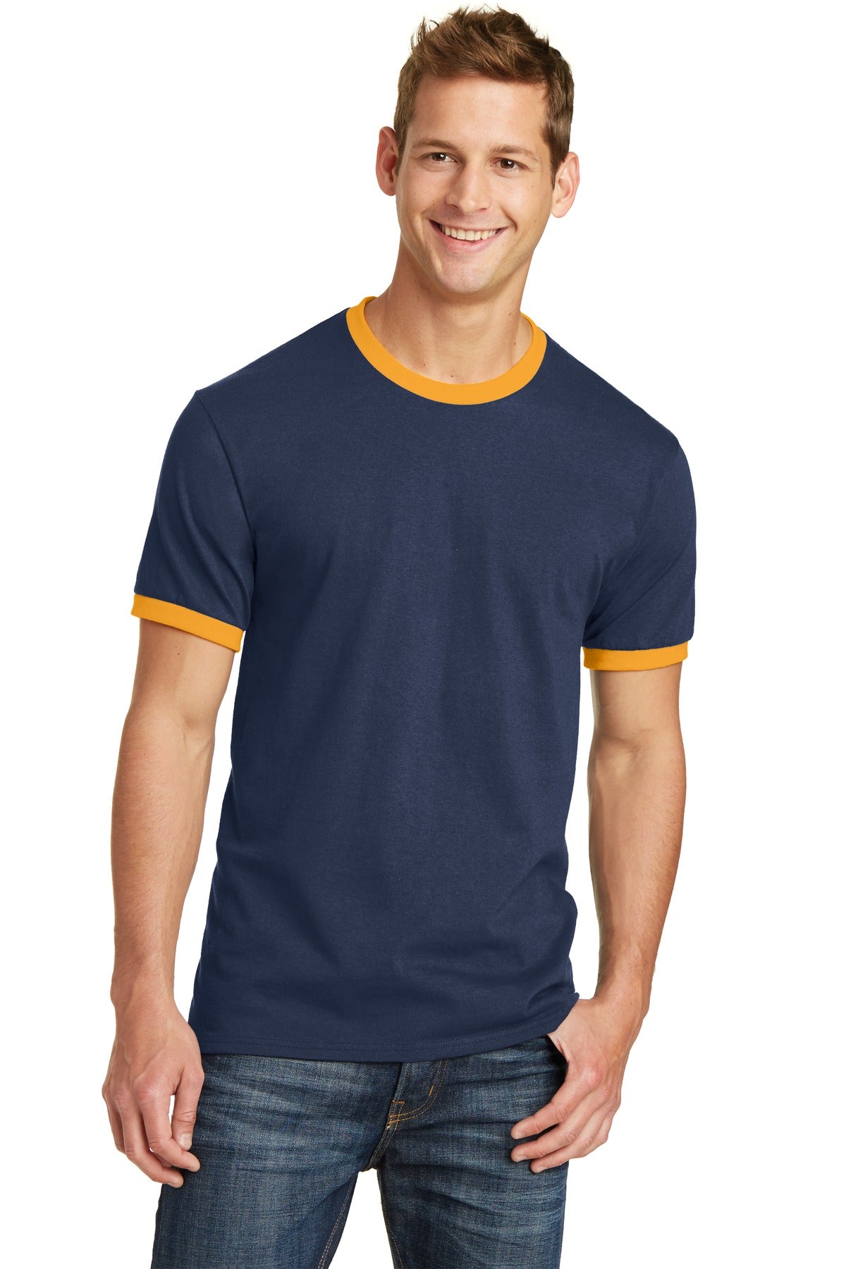 Port & Co ™  Core Cotton Ringer Tee.  PC54R