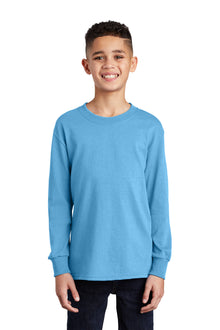 Port & Co ™  Youth Long Sleeve Core Cotton Tee. PC54YLS
