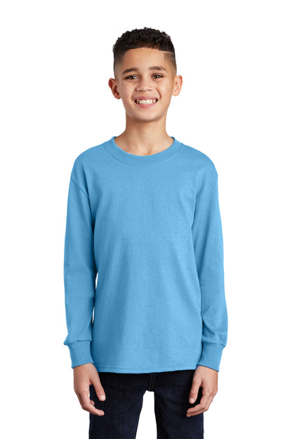 Port & Co ™  Youth Long Sleeve Core Cotton Tee. PC54YLS