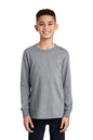 Port & Co ™  Youth Long Sleeve Core Cotton Tee. PC54YLS