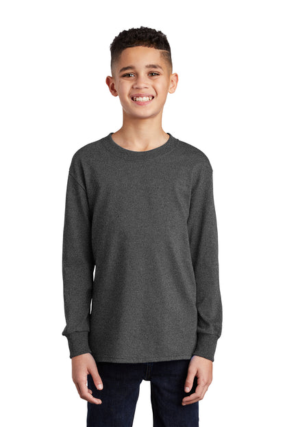 Port & Co ™  Youth Long Sleeve Core Cotton Tee. PC54YLS