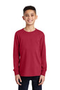 Port & Co ™  Youth Long Sleeve Core Cotton Tee. PC54YLS