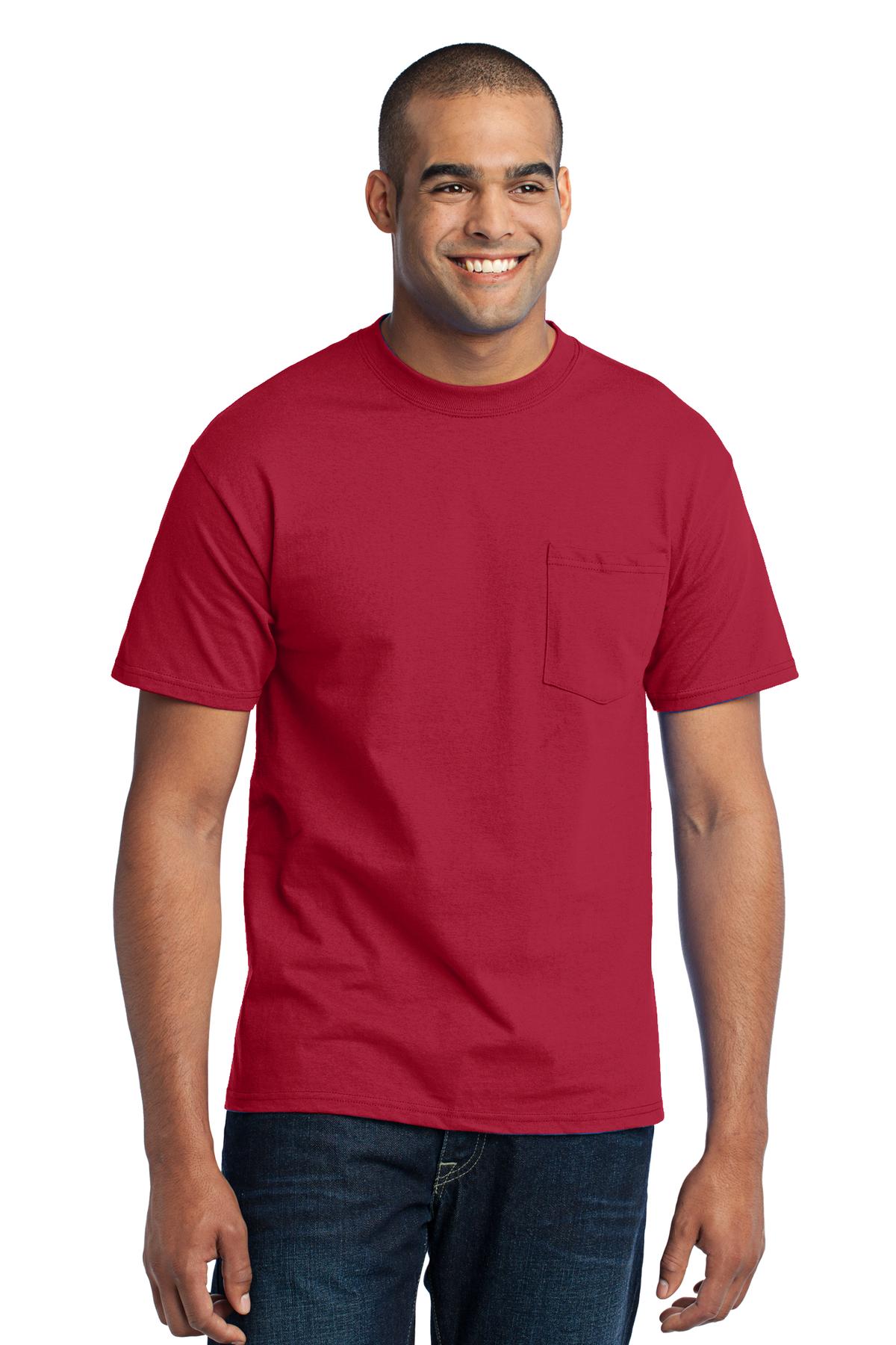 Port & Co ™  Tall Core Blend Pocket Tee. PC55PT