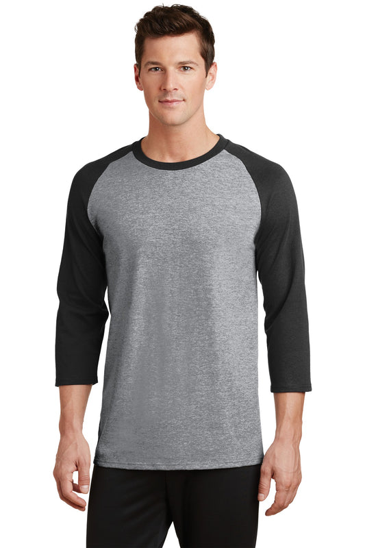 Port & Co ™  Core Blend 3/4-Sleeve Raglan Tee. PC55RS
