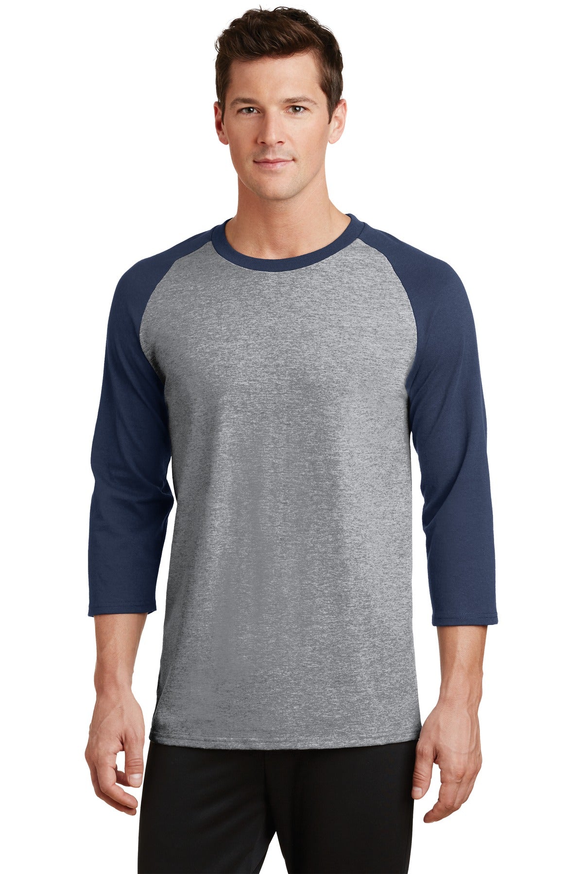Port & Co ™  Core Blend 3/4-Sleeve Raglan Tee. PC55RS