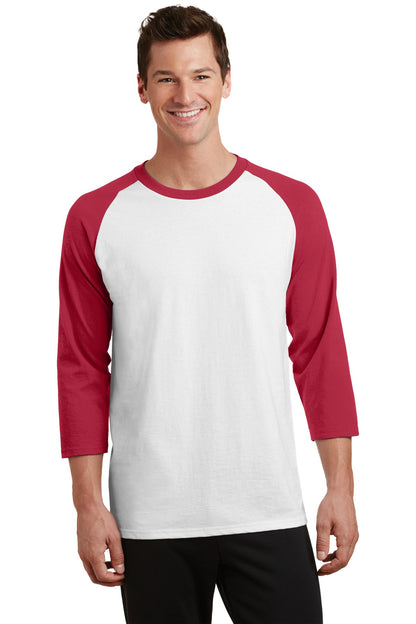 Port & Co ™  Core Blend 3/4-Sleeve Raglan Tee. PC55RS
