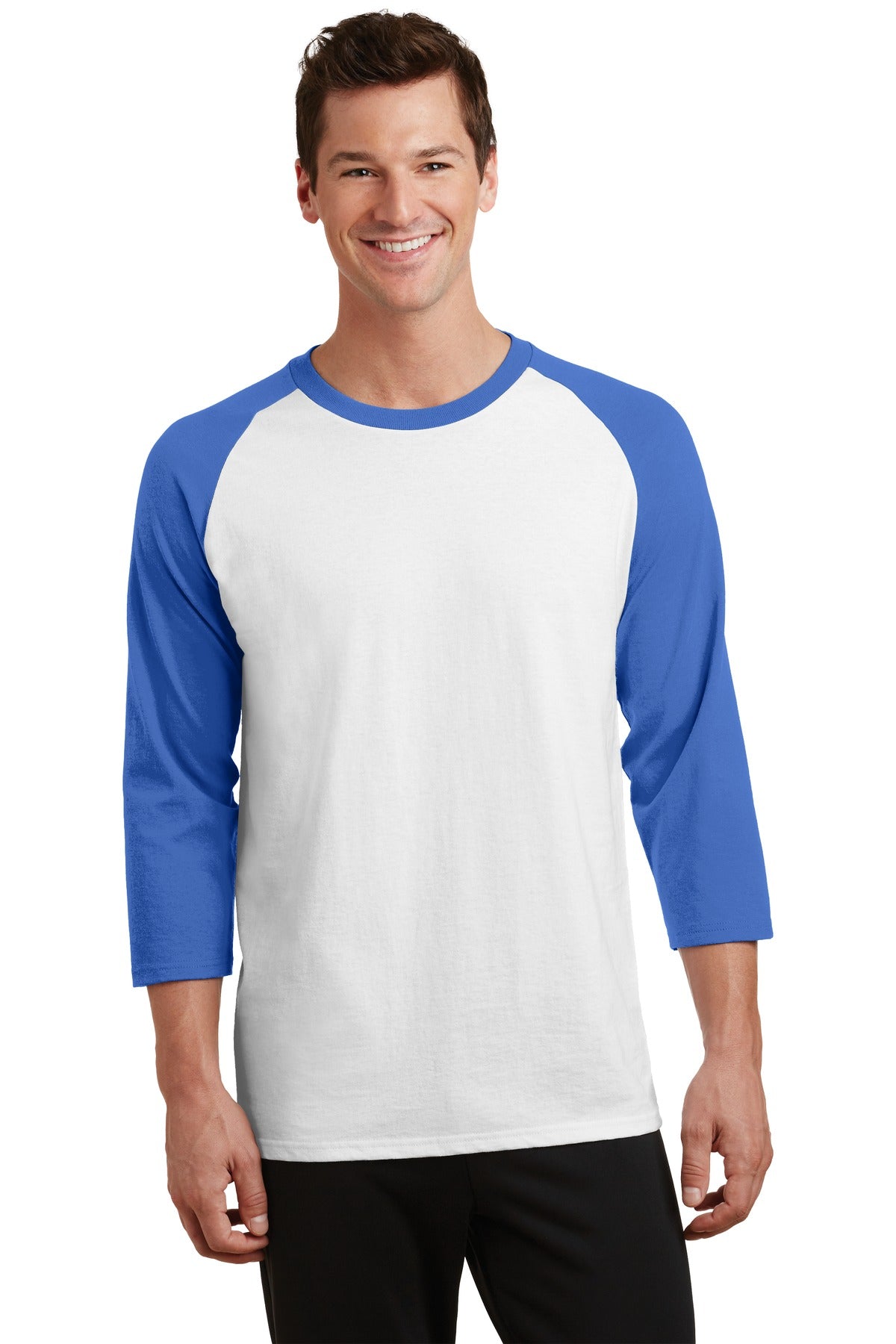 Port & Co ™  Core Blend 3/4-Sleeve Raglan Tee. PC55RS
