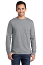 Port & Co ™  Tall Long Sleeve Essential Pocket Tee. PC61LSPT