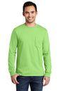Port & Co ™  Tall Long Sleeve Essential Pocket Tee. PC61LSPT