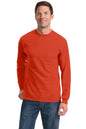 Port & Co ™  Long Sleeve Essential Pocket Tee.  PC61LSP