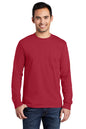 Port & Co ™  Tall Long Sleeve Essential Pocket Tee. PC61LSPT