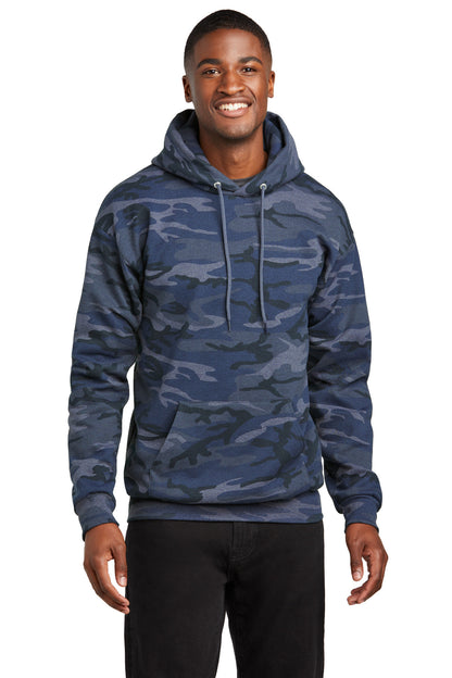 Port & Co ™  Core Fleece Camo Pullover Hooded Sweatshirt. PC78HC