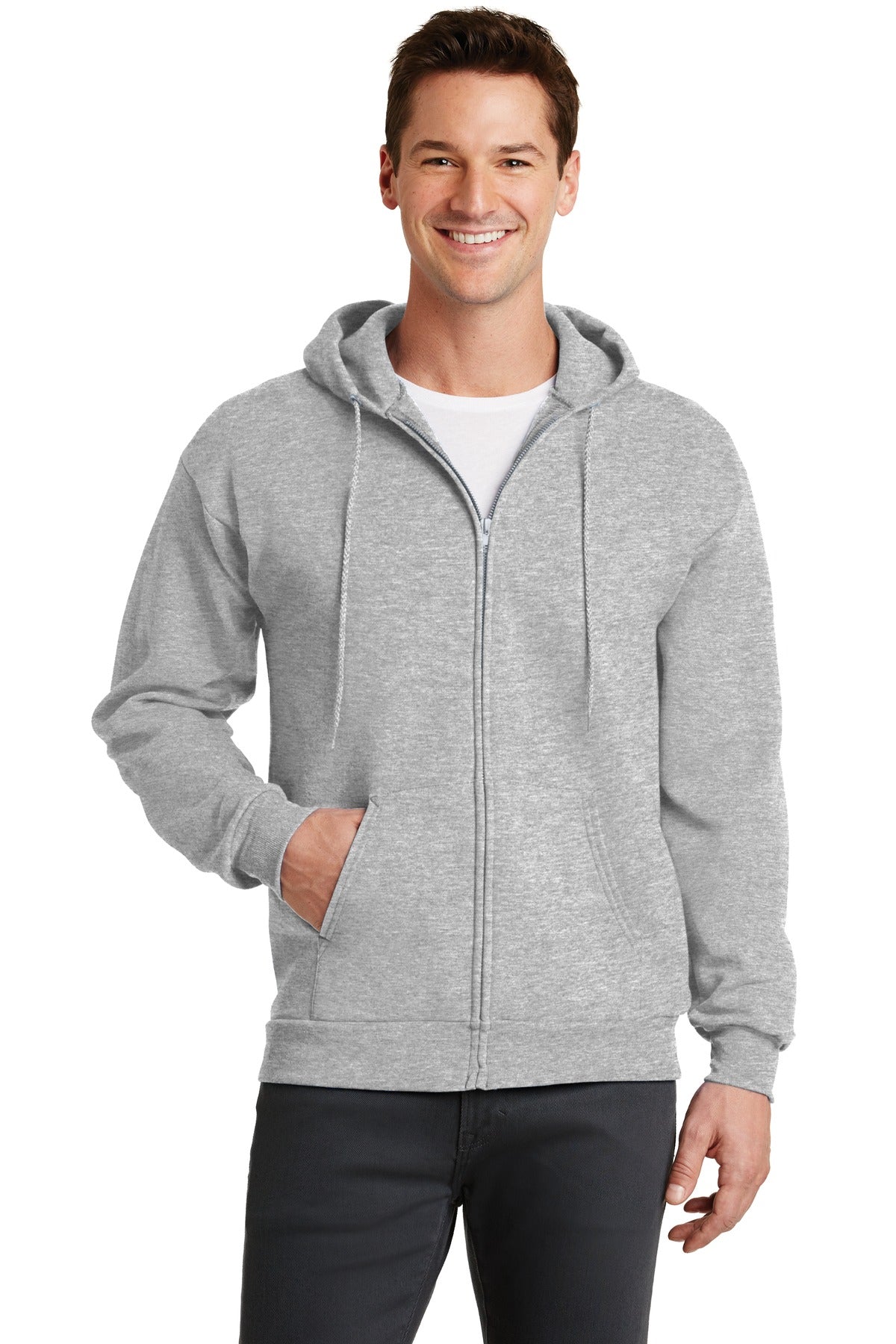 Port & Co ™  Core Fleece Full-Zip Hooded Sweatshirt. PC78ZH
