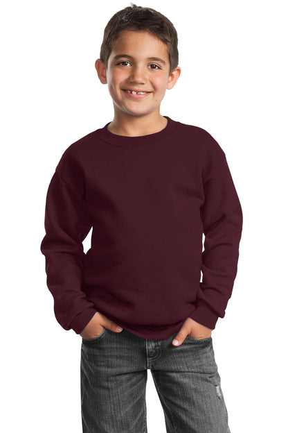 Port & Co ™  Youth Core Fleece Crewneck Sweatshirt.  PC90Y