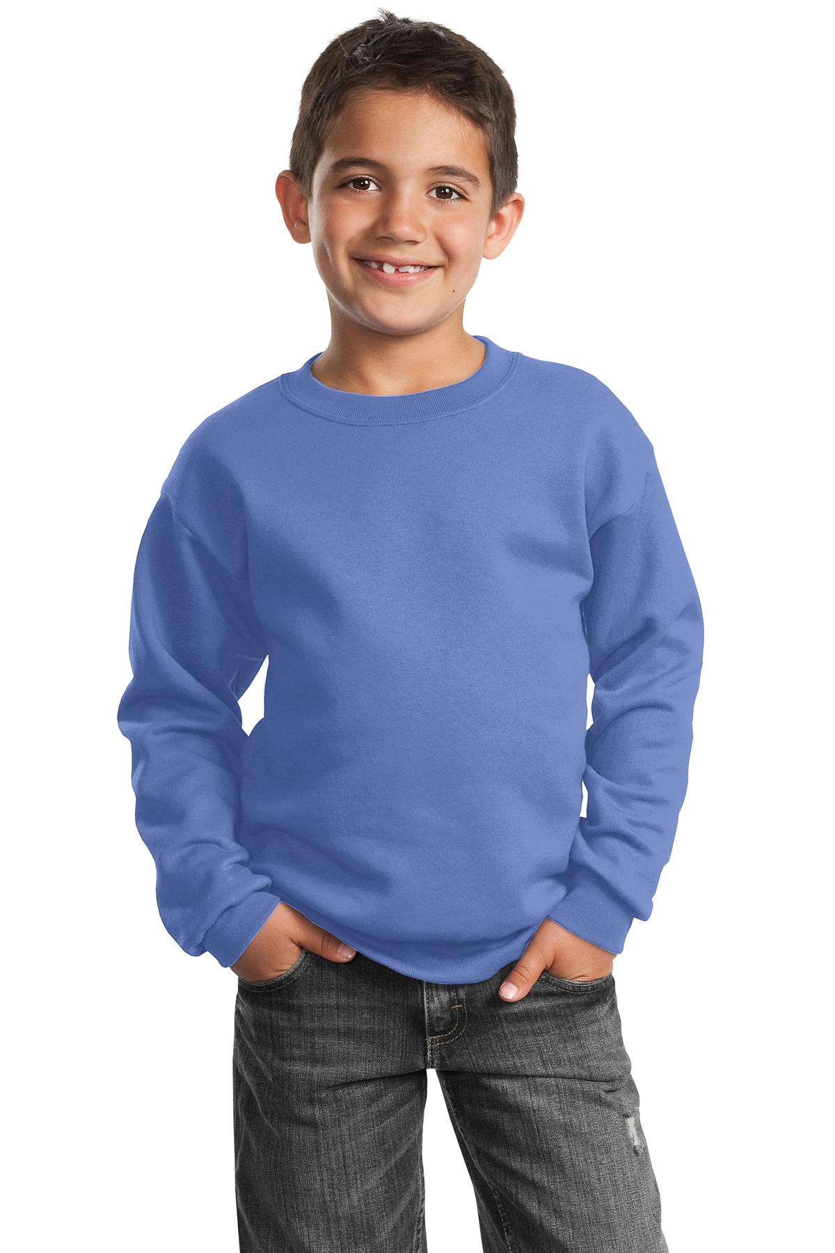Port & Co ™  Youth Core Fleece Crewneck Sweatshirt.  PC90Y