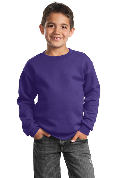 Port & Co ™  Youth Core Fleece Crewneck Sweatshirt.  PC90Y