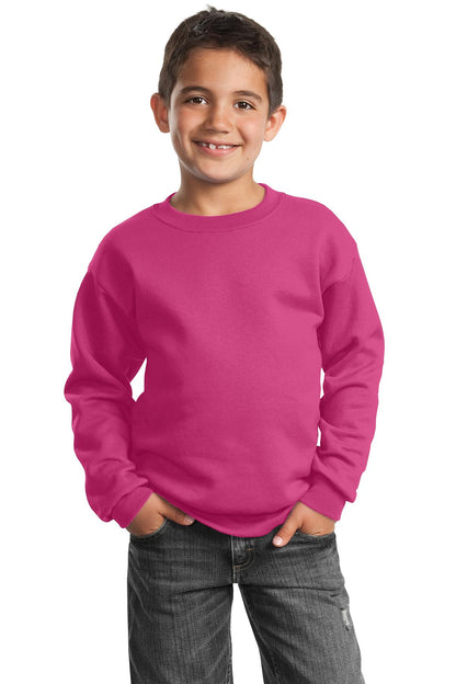Port & Co ™  Youth Core Fleece Crewneck Sweatshirt.  PC90Y