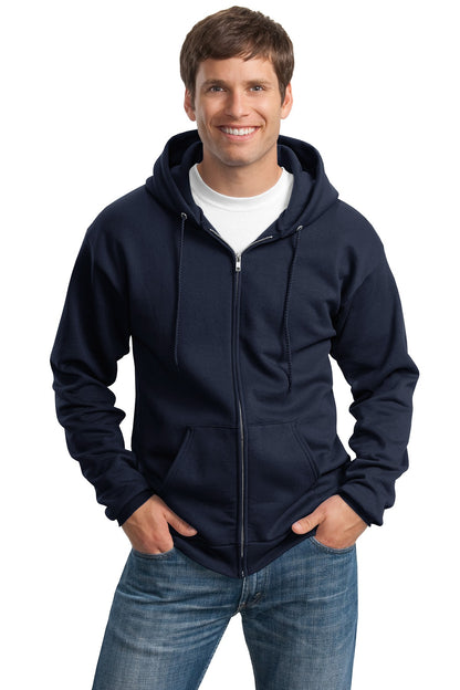 Port & Co ™  Tall Essential Fleece Full-Zip Hooded Sweatshirt. PC90ZHT