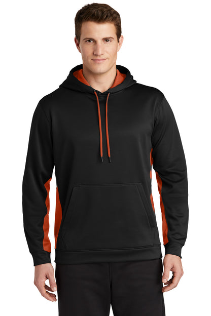 Sport-Tek ®  Sport-Wick ®  Fleece Colorblock Hooded Pullover. ST235