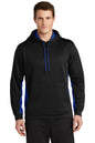 Sport-Tek ®  Sport-Wick ®  Fleece Colorblock Hooded Pullover. ST235