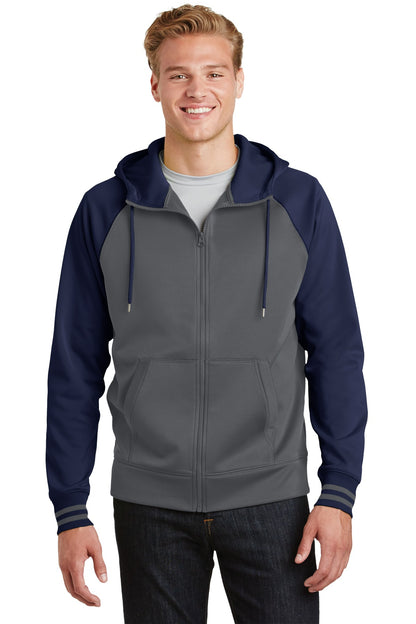Sport-Tek ®  Sport-Wick ®  Varsity Fleece Full-Zip Hooded Jacket. ST236