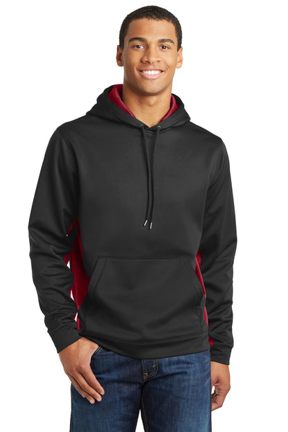 Sport-Tek ®  Sport-Wick ®  CamoHex Fleece Colorblock Hooded Pullover. ST239