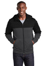 Sport-Tek ®  Tech Fleece Colorblock Full-Zip Hooded Jacket. ST245