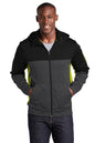 Sport-Tek ®  Tech Fleece Colorblock Full-Zip Hooded Jacket. ST245
