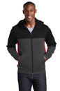 Sport-Tek ®  Tech Fleece Colorblock Full-Zip Hooded Jacket. ST245