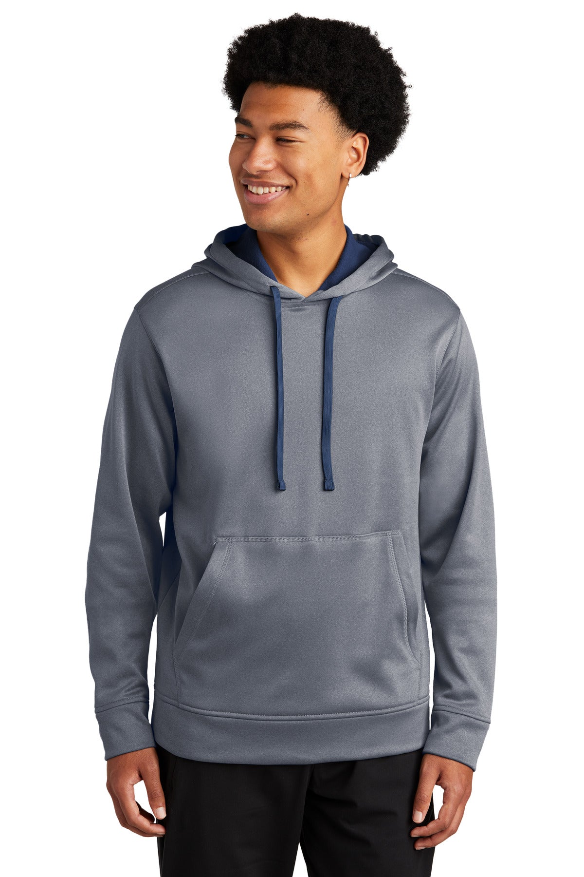 Sport-Tek  ®  PosiCharge  ®  Sport-Wick  ®  Heather Fleece Hooded Pullover. ST264