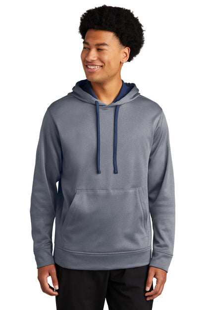 Sport-Tek  ®  PosiCharge  ®  Sport-Wick  ®  Heather Fleece Hooded Pullover. ST264