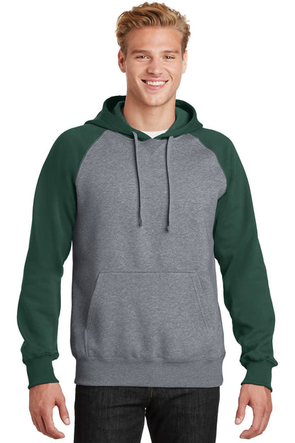 Sport-Tek ®  Raglan Colorblock Pullover Hooded Sweatshirt. ST267