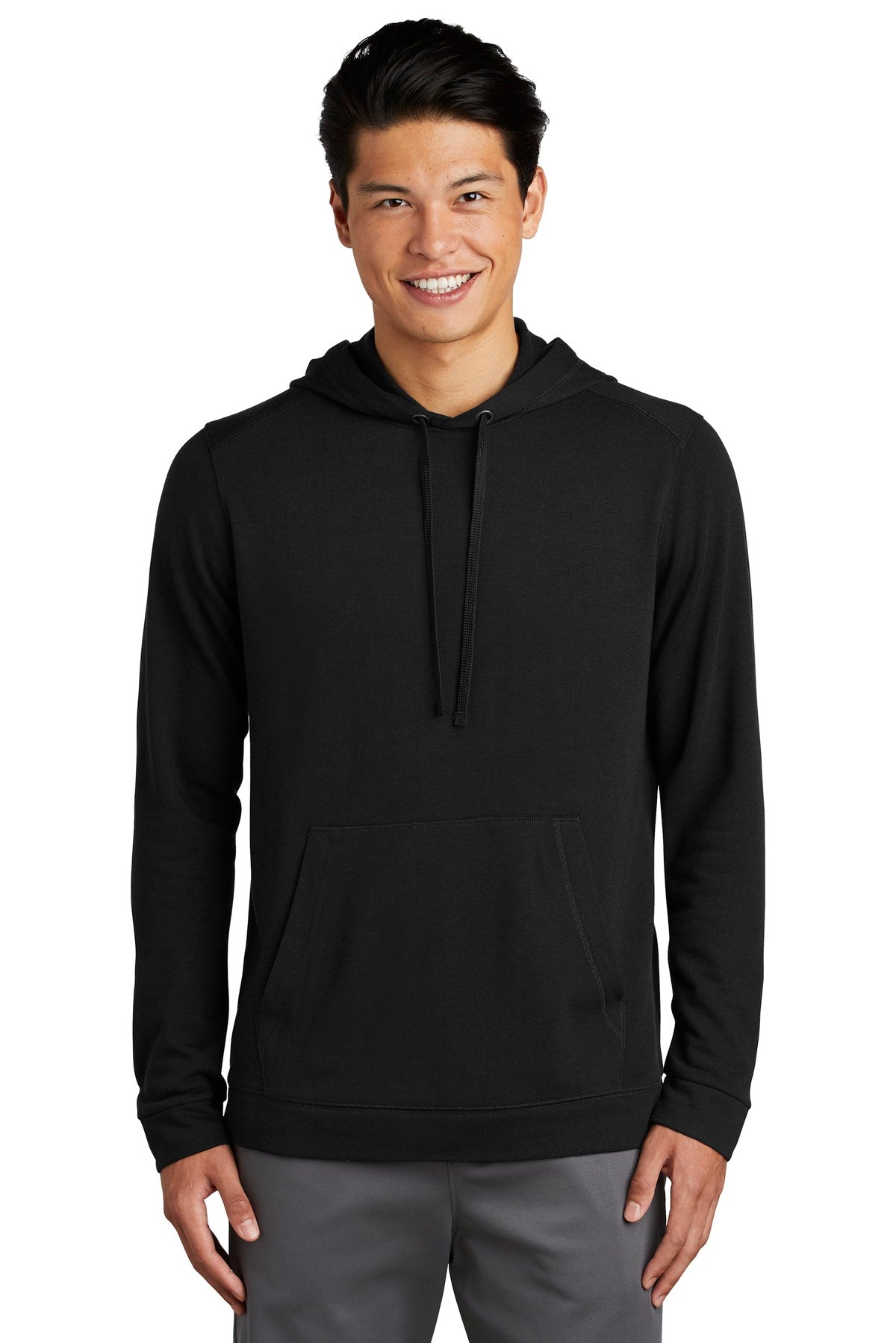 Sport-Tek  ®  PosiCharge  ®  Tri-Blend Wicking Fleece Hooded Pullover. ST296