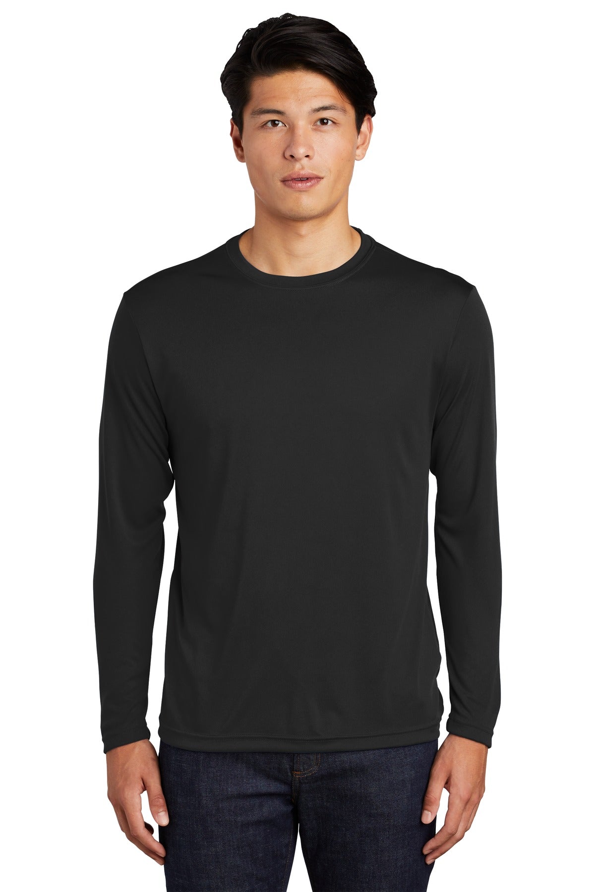 Sport-Tek ®  Long Sleeve PosiCharge ®  Competitor™ Tee. ST350LS - Black