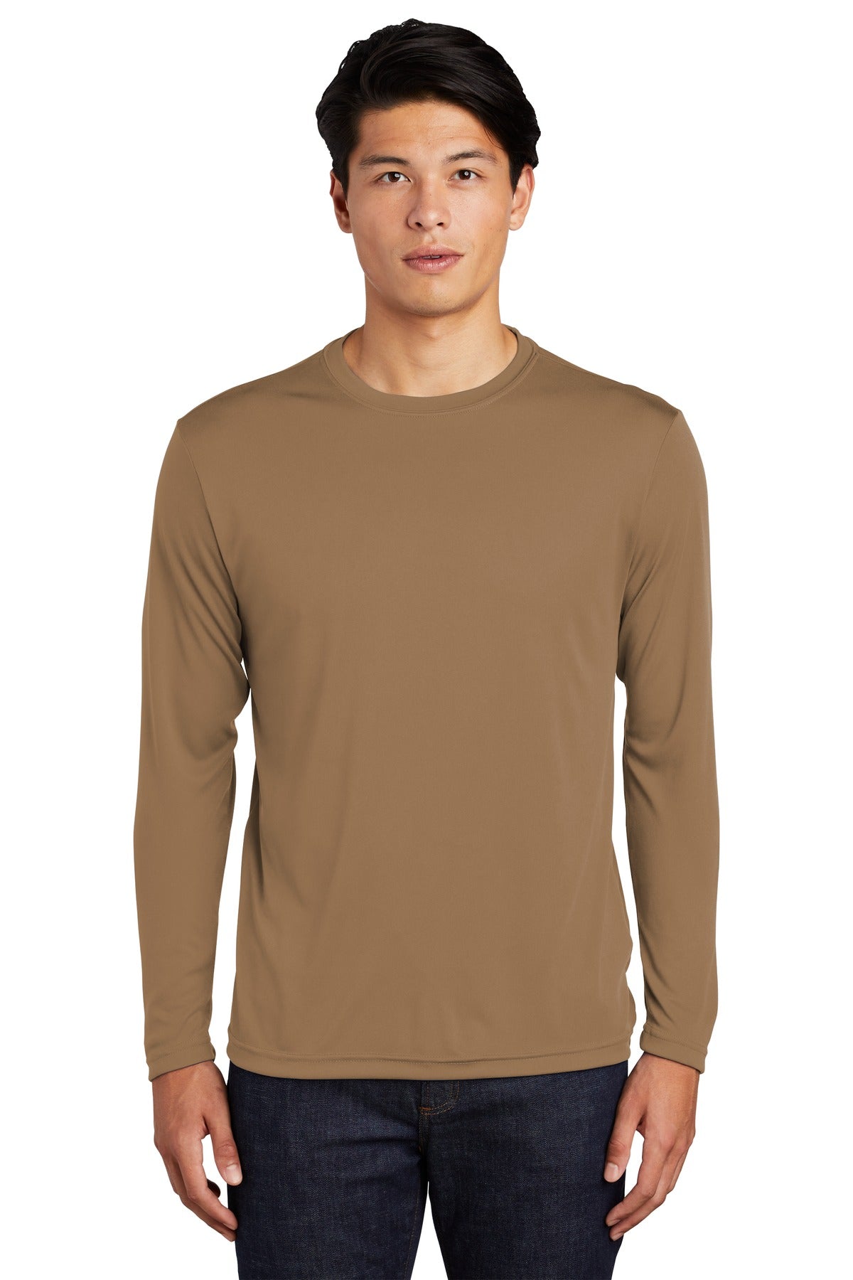 Sport-Tek ®  Long Sleeve PosiCharge ®  Competitor™ Tee. ST350LS - Woodland Brown