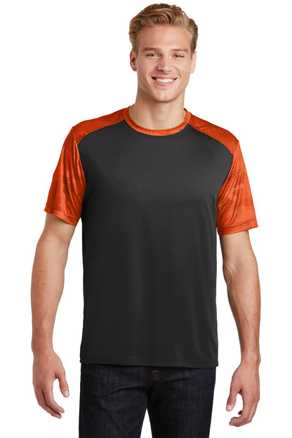 Sport-Tek ®  CamoHex Colorblock Tee. ST371