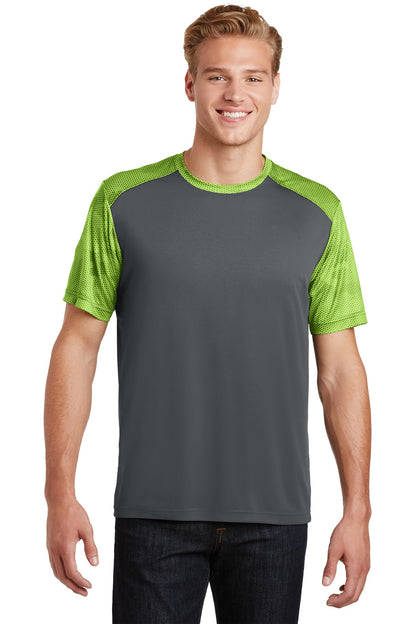 Sport-Tek ®  CamoHex Colorblock Tee. ST371