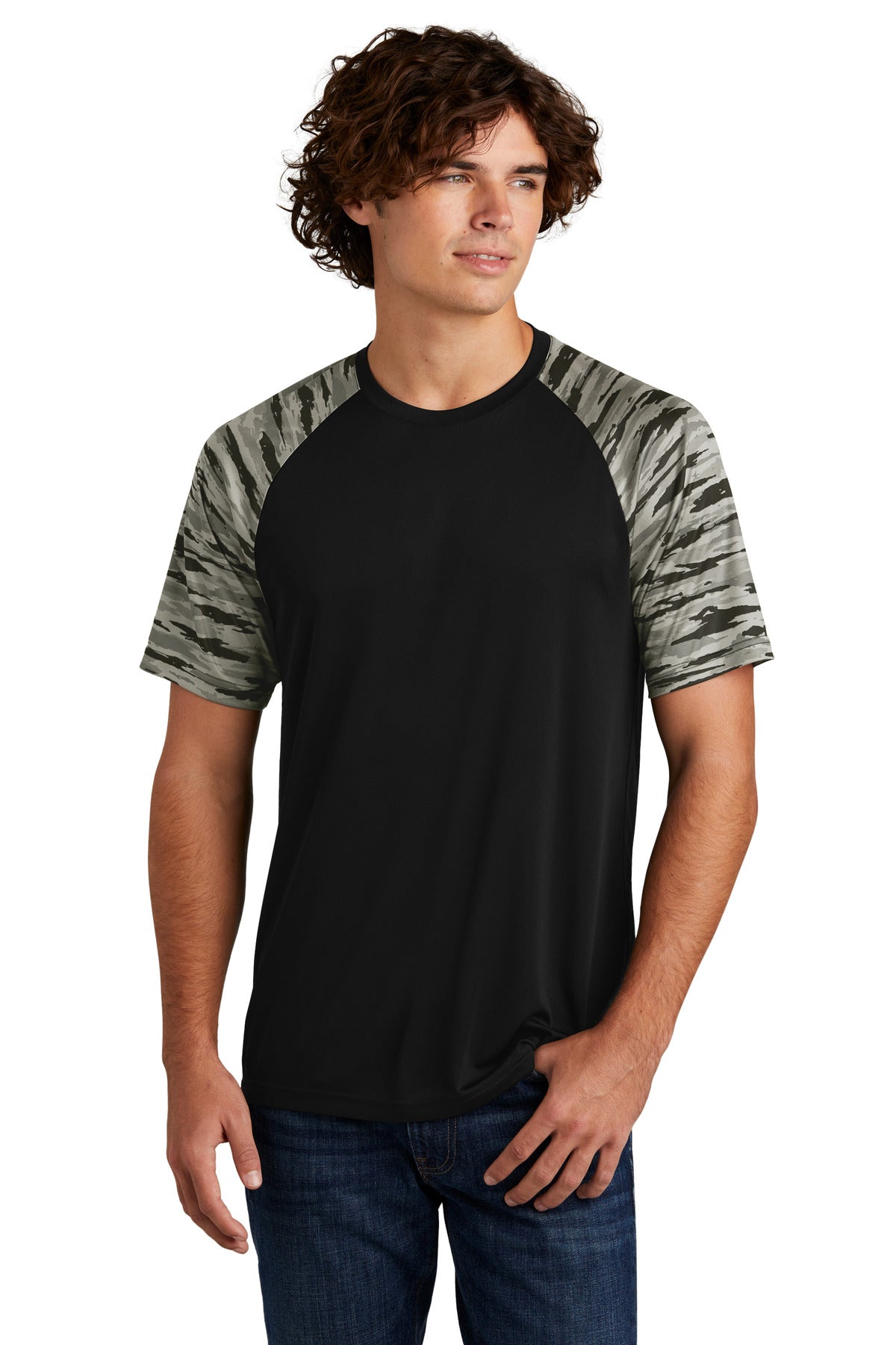 Sport-Tek ®  Drift Camo Colorblock Tee ST376