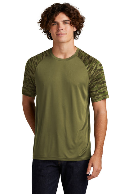 Sport-Tek ®  Drift Camo Colorblock Tee ST376