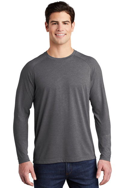 Sport-Tek  ®  PosiCharge  ®  Long Sleeve Tri-Blend Wicking Raglan Tee ST400LS