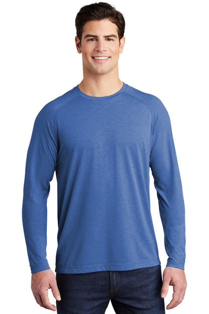Sport-Tek  ®  PosiCharge  ®  Long Sleeve Tri-Blend Wicking Raglan Tee ST400LS