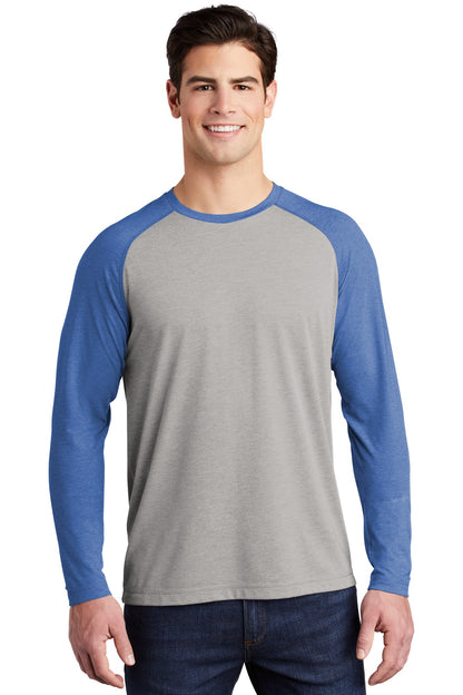 Sport-Tek  ®  PosiCharge  ®  Long Sleeve Tri-Blend Wicking Raglan Tee ST400LS